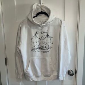 Taylor Swift Hoodie Fighting Dragons Speak Now Long Live Fantasy Cozy Sz L